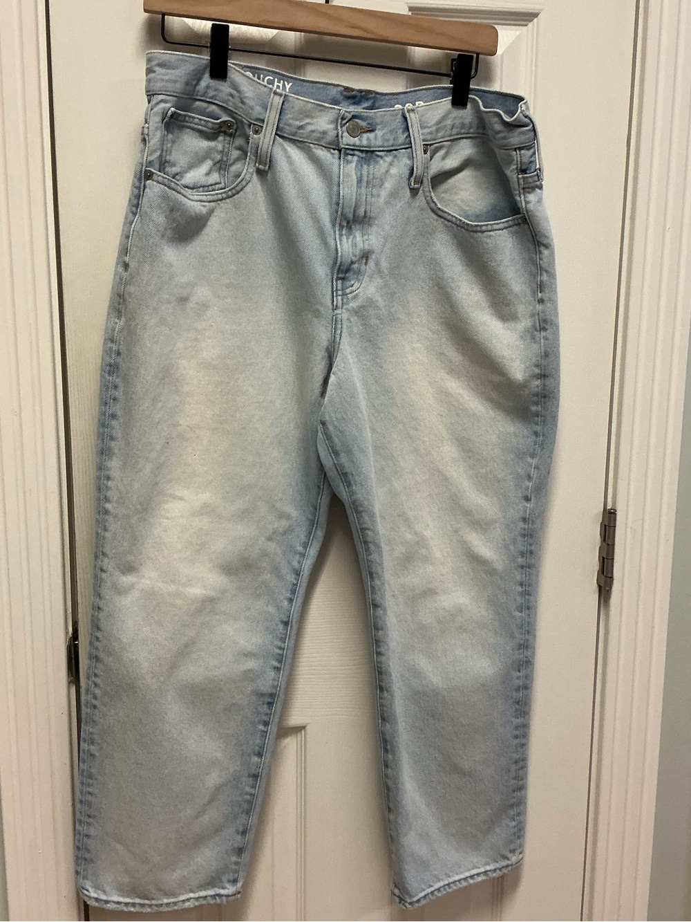 J.Crew Slouchy Boyfriend Jeans 30P Petite Light Wash Mid-Rise 5-Pocket Denim